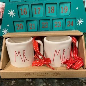 Rae Dunn MR. and MRS. Mini Mug Ornaments